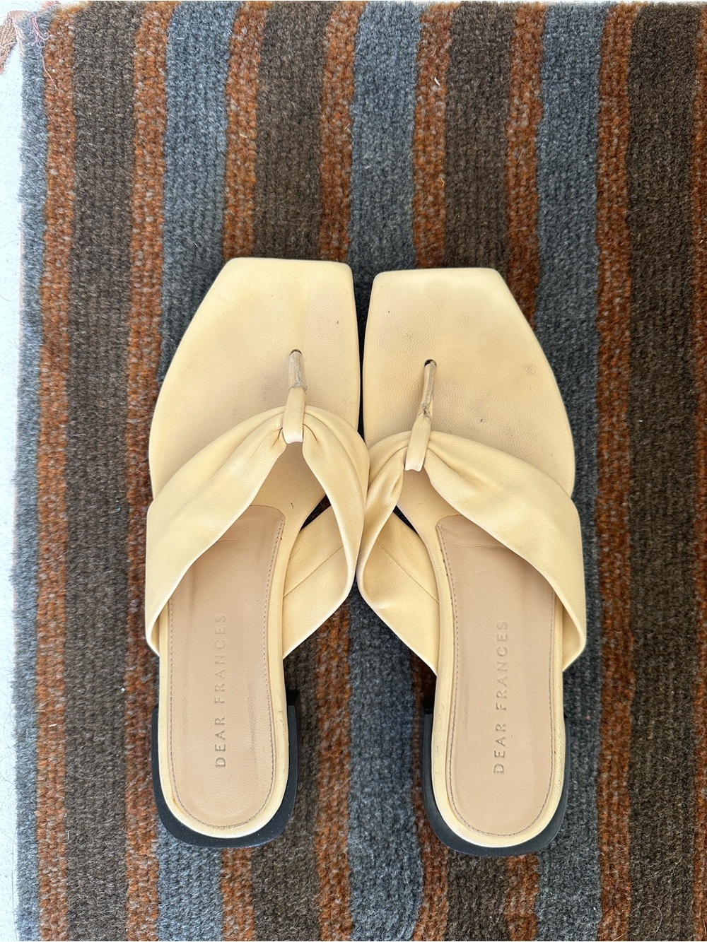 Dear Frances Wrap Sandal in Crema